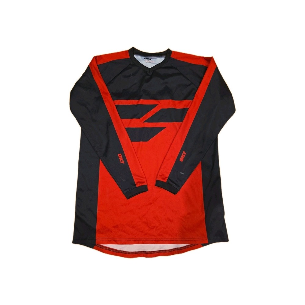 BILT Amped EVO Rapid Youth Jersey Red Black Motocross Dirt Bike Riding Gear YXL